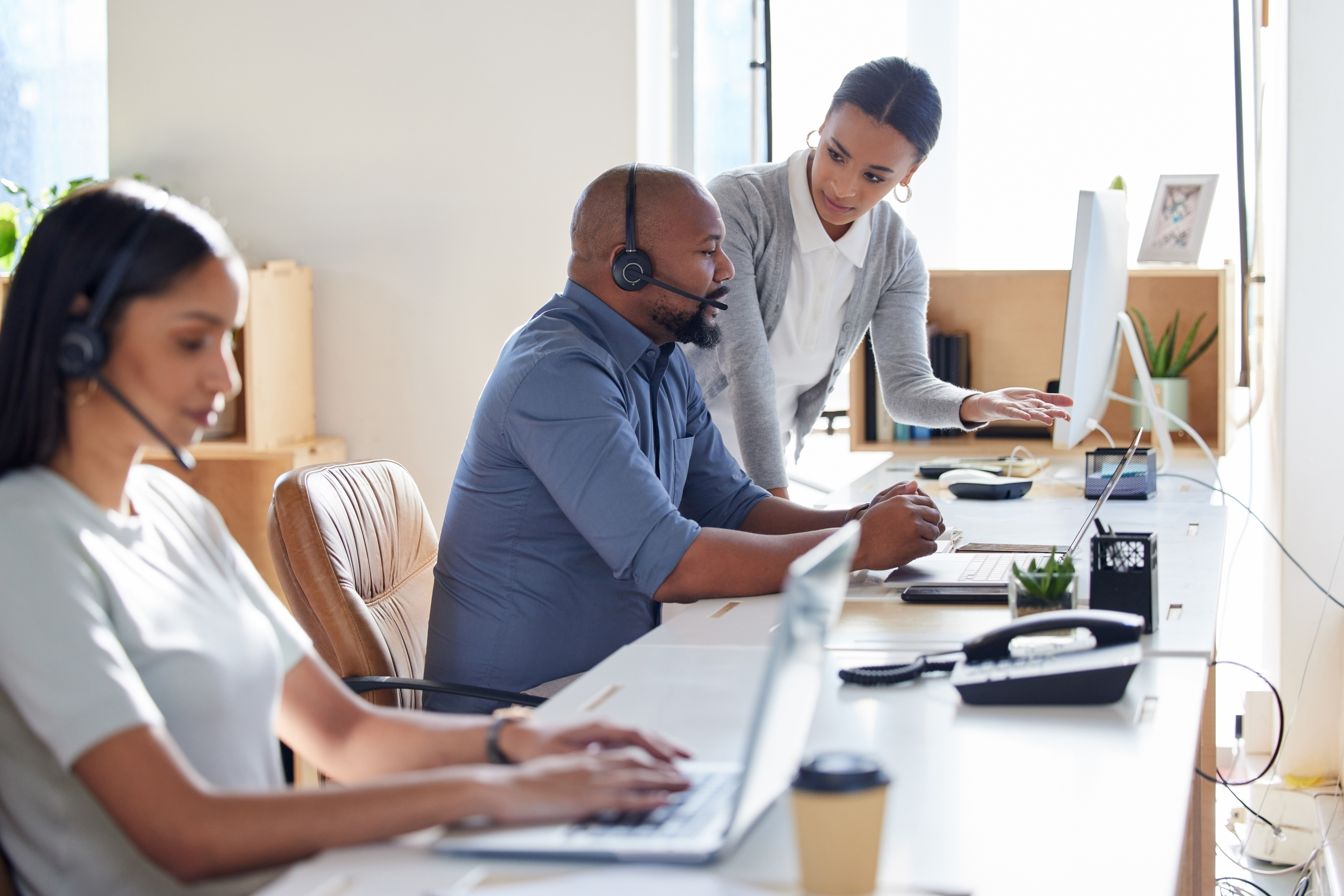 Carriers First dispatch team on calls